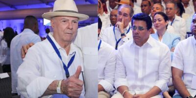 Hipólito Mejía y David Collado protagonizan momento de tensión durante actividad del PRM