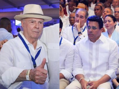 Hipólito Mejía y David Collado protagonizan momento de tensión durante actividad del PRM