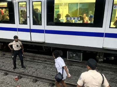 Mujer se lanza a los rieles del Metro de Santo Domingo en la estación Juan Pablo Duarte