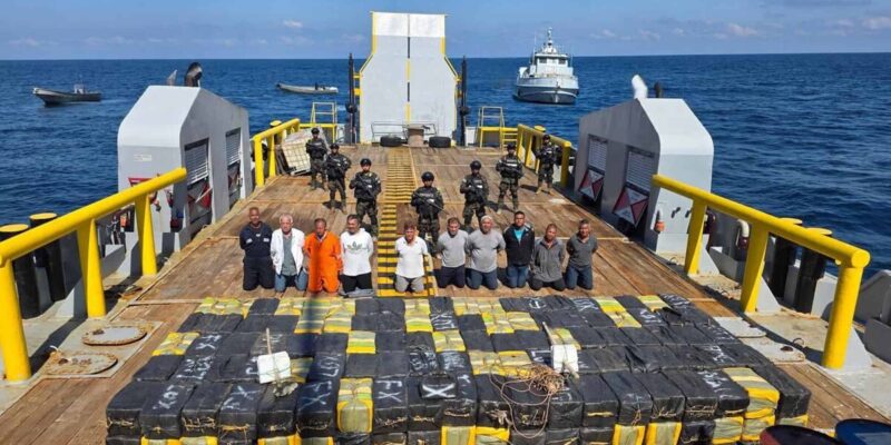 El Salvador registra la mayor incautación de droga de su historia