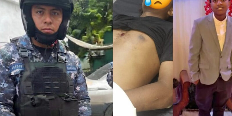 Queda grabado en cámaras momento en que agente de la PN le quita la vida a un joven en Herrera