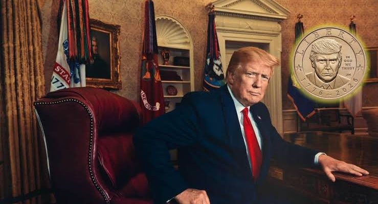 Trump inmortaliza su imagen en una moneda conmemorativa y desata debate en EE. UU.