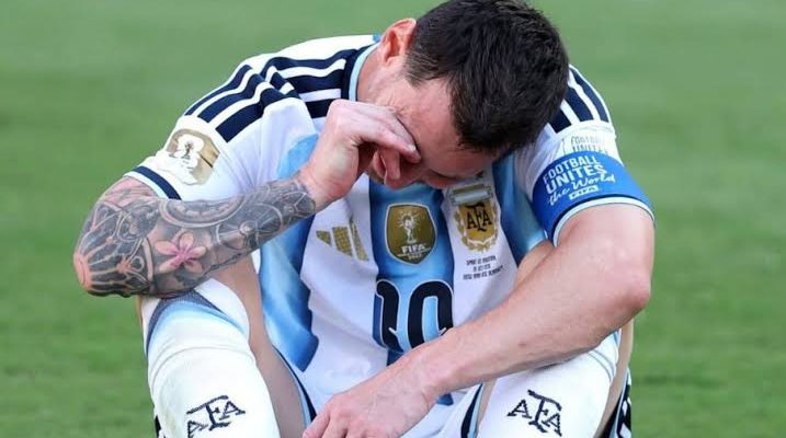 Messi rompe en llanto tras la derrota de Argentina en la final del Mundial 2026 Copa Mundial de FIFA • Final Estadio Nueva York Nueva Jersey • East Rutherford 🇪🇸 España 1 Final (TE) Hoy 0 🇦🇷 Argentina
