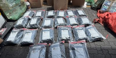 DNCD decomisa 41 paquetes de marihuana ocultos en un cargamento procedente de Estados Unidos